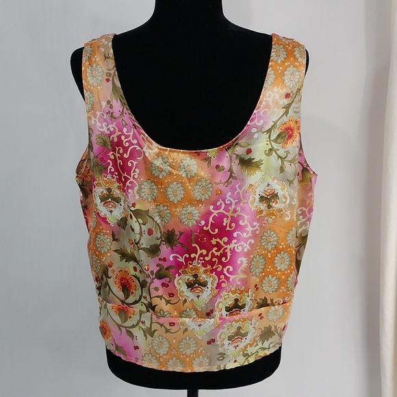 Vintage 90s Victoria's Secret Floral Crop Tank - Picture 7 of 8